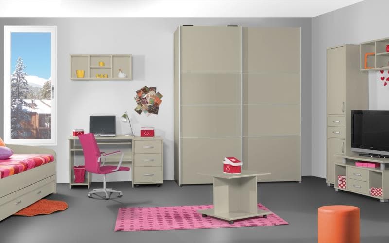 Treviso Handle-less Matt Mussel Bedroom